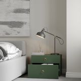 HAPPY FURNITURE , Táp đầu giường 2 hộc kéo - WESLEY , THK_049 , 56cm x 40cm x 40cm 