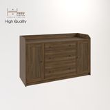  HAPPY FURNITURE , Tủ 2 cửa mở 3 ngăn kéo - CANA , THK_007 , 140cm x 46cm x 84cm 
