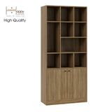  HAPPY FURNITURE , Kệ sách 2 cửa mở - CATY , KSA_025 , 90cm x 39cm x 200cm 