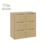 HAPPY FURNITURE , Tủ đựng đồ 6 ngăn kéo - ALEE , THK_035 , 80cm x 38cm x 82cm 