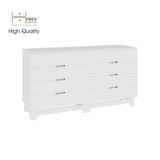  HAPPY FURNITURE , Tủ lưu trữ 8 ngăn kéo - MOLLY , THK_109 , 160cm x 45cm x 86cm 