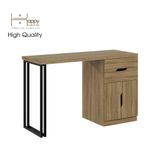  HAPPY FURNITURE , Bàn trang điểm chân sắt - DASH , BAN_029 , 120cm x 45cm x75cm 