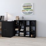  HAPPY FURNITURE , COMBO 2 kệ sách 6 ngăn - CHANN, KSA_103 , 108cm x 28cm x 80cm DxRxC 