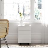  HAPPY FURNITURE , Tủ đựng đồ 4 ngăn kéo bánh xe xoay - OLA , THK_093 , 45cm x 45cm x 59cm 