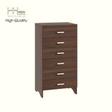  HAPPY FURNITURE , Tủ lưu trữ 6 ngăn kéo - CHEVY, THK_264 , 60cm x 45cm x 115cm DxRxC 