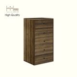  HAPPY FURNITURE , ZACY - Tủ lưu trữ 5 ngăn kéo , THK_216 , 55cm x 45cm x 102cm DxRxC, Sản phẩm phổ thông 