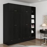  HAPPY FURNITURE , Tủ quần áo 4 cửa mở 2m2x2m2 - ELEGANT , TCM_045 , 220cm x 54cm x 220cm 