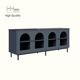  HAPPY FURNITURE , Kệ TV 4 cánh mở chân sắt - SISEEL , KTV_051 , 160cm x 40cm x 64cm 