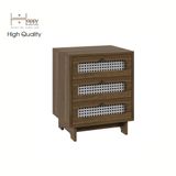  HAPPY FURNITURE , Táp đầu giường 3 ngăn - MEYDAN , THK_077 , 48cm x 40cm x 60cm 