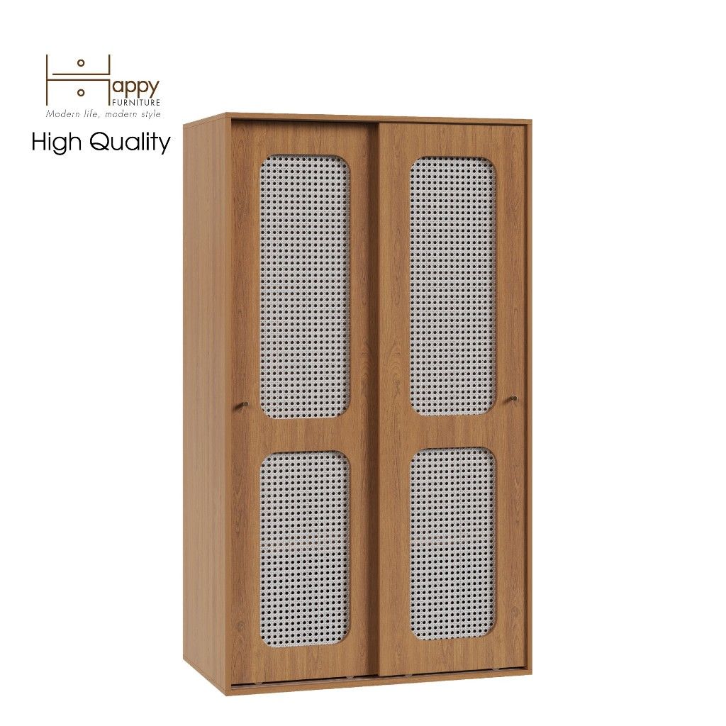  HAPPY FURNITURE , Tủ quần áo cửa lùa - MEYDAN , TCL_008 , 100cm x 58cm x 176cm 