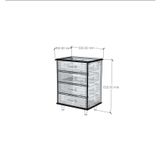  HAPPY FURNITURE , gỗ tự nhiên , Tủ lưu trữ 3 ngăn kéo - FARAH , THK_179 , 60cm x 45cm x 82cm 
