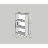  HAPPY FURNITURE , kệ sách 3 tầng - CATY , KSA_001 , 60cm x 28cm x 108cm 