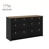  HAPPY FURNITURE , Tủ lưu trữ 8 ngăn kéo - NOMIA , THK_065 , 140cm x 45cm x 80cm 