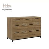  HAPPY FURNITURE , Tủ đựng đồ 7 ngăn kéo chân sắt - LOUIS , THK_061 , 112cm x 45cm x 74cm 