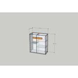  HAPPY FURNITURE , Tủ lưu trữ 2 cửa mở - SPACE, TCM_238 , 70cm x 32cm x 80cm DxRxC 