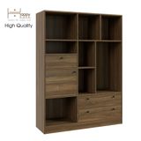  HAPPY FURNITURE , Kệ sách nhiều ngăn - CATY , KSA_027 , 120cm x 38cm x 160cm 