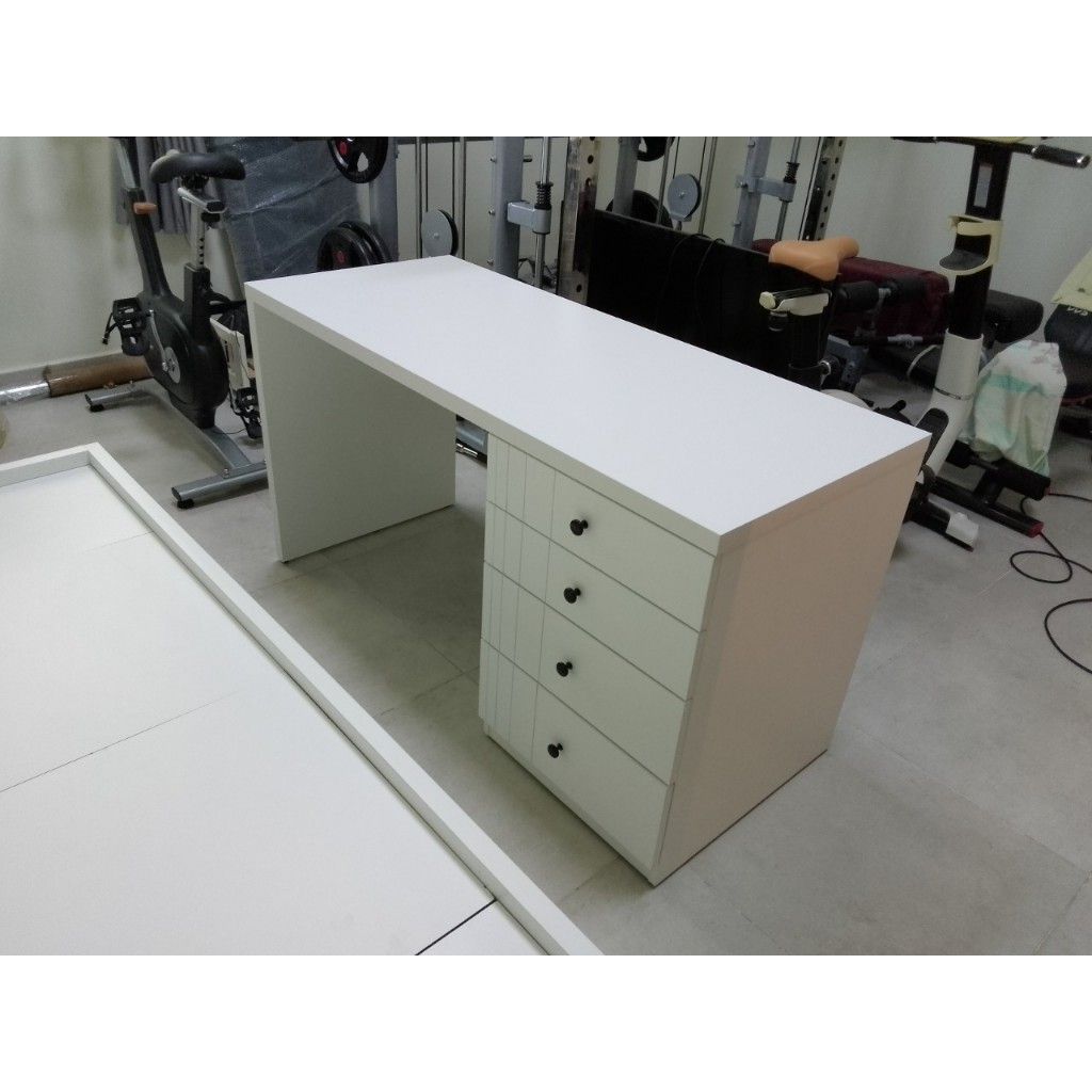  HAPPY FURNITURE , Bàn làm việc 4 ngăn kéo - JOVIE , BAN_083 , 140cm x 59cm x 75cm 