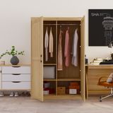  HAPPY FURNITURE , Tủ quần áo 2 cánh mở - SCANDINA , TCM_097 , 120cm x 59cm x 190cm 