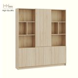 HAPPY FURNITURE , Kệ sách 8 cửa mở - CATY, KSA_083 , 160cm x 28cm x 180cm DxRxC 