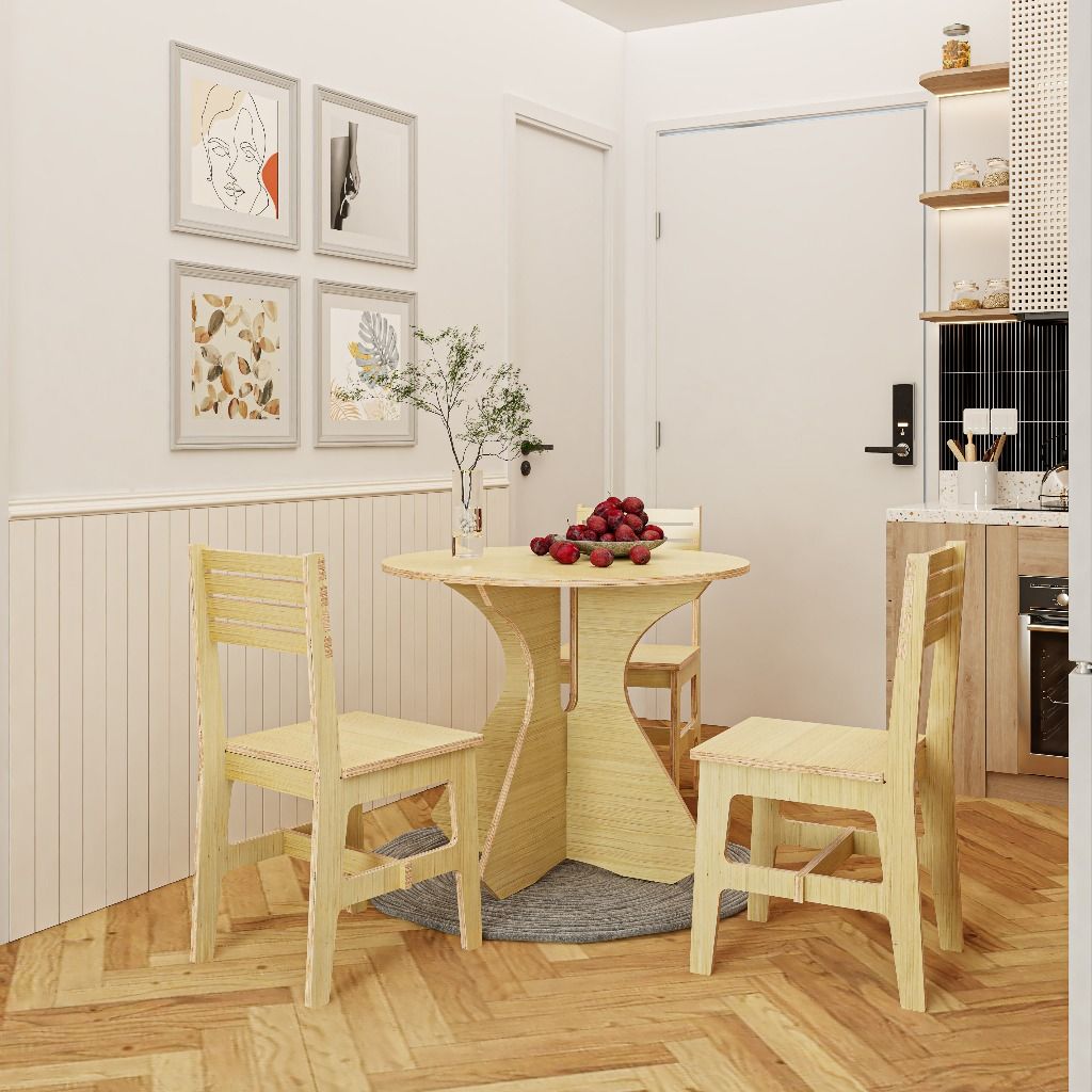  HAPPY FURNITURE , Gỗ tự nhiên , Ghế đơn gỗ Plywood - AIDAN , GHE_006 , 40x47x86cm ( DxRxC) 
