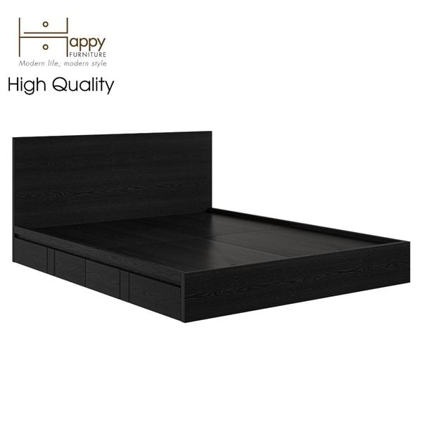  HAPPY FURNITURE  ,  Giường ngủ  2 hộc tủ kéo - LOUIS , GNG_052 GNG_053 GNG_054 GNG_055 , 207x25cm , dài x cao 