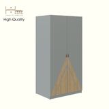  HAPPY FURNITURE , Tủ quần áo 2 cửa mở - CHARIS , TCM_121 , 90cm x 59cm x 176cm 