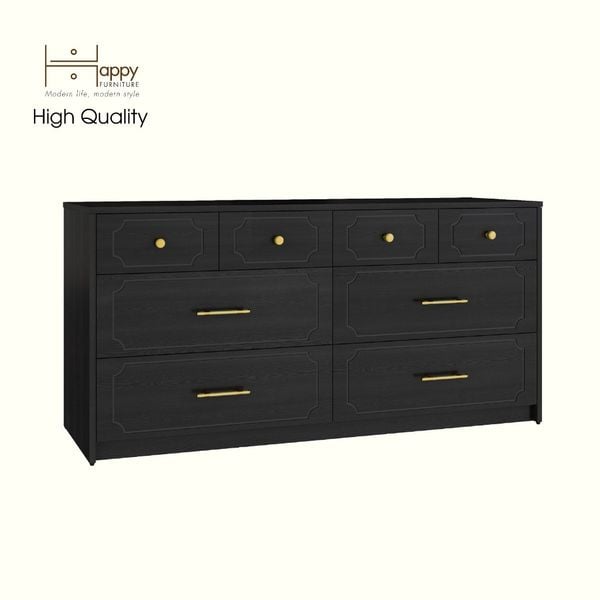  HAPPY FURNITURE , Tủ lưu trữ 8 ngăn kéo - NERIS , THK_135 , 140cm x 45cm x 68cm 