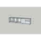  HAPPY FURNITURE , HEINEE - Kệ TV 2 cửa mở, KTV_069 , 200cm x 40cm x 46cm DxRxC, sản phẩm phổ thông 