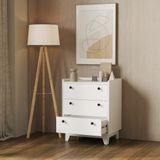  HAPPY FURNITURE , Tủ đựng đồ 3 ngăn kéo - KINA , THK_074 , 60cm x 45cm x 75cm 