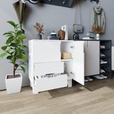  HAPPY FURNITURE , Tủ lưu trữ 2 cánh mở 2 ngăn kéo - MOLLY , TCM_104 , 72cm x 40cm x 82cm 