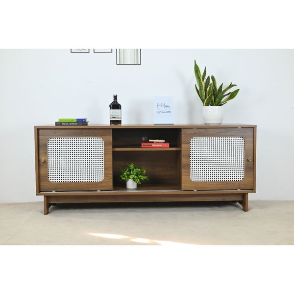  HAPPY FURNITURE , Kệ TV 2 cửa lùa - MEYDAN , KTV_013 , 160cm x 42cm x 65cm 