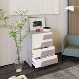  HAPPY FURNITURE , Tủ lưu trữ 4 ngăn kéo - PONIX , THK_112 , 60cm x 32cm x 74cm 