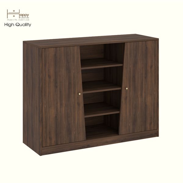 HAPPY FURNITURE , Tủ lưu trữ 2 cửa mở - DALEY , TCM_258 , 130cm x 45cm x 100cm DxRxC 