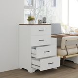 HAPPY FURNITURE , Tủ lưu trữ 4 ngăn kéo - SAFA , THK_329 , 60cm x 45cm x 103cm DxRxC 