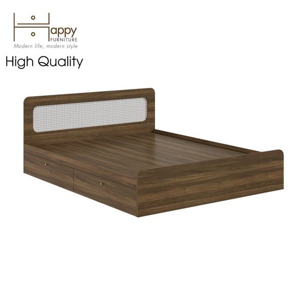  HAPPY FURNITURE ,  Giường ngủ 2 ngăn kéo - MEYDAN , GNG_073 GNG_074 GNG_075 GNG_076 , 203x30cm , dài x cao 