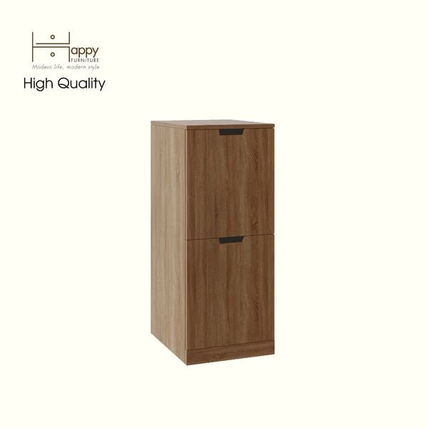  HAPPY FURNITURE , Tủ đựng đồ 2 ngăn kéo - SCANDINA, THK_099 , 40cm x 47cm x 98cm 