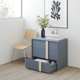  HAPPY FURNITURE , Tủ lưu trữ 3 ngăn kéo - SPACE, THK_283 , 70cm x 45cm x 62cm DxRxC 