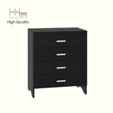 HAPPY FURNITURE , Tủ lưu trữ 4 ngăn kéo - CHEVY, THK_261 , 70cm x 45cm x 82cm DxRxC 