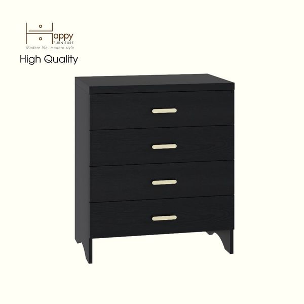  HAPPY FURNITURE , Tủ lưu trữ 4 ngăn kéo - CHEVY, THK_261 , 70cm x 45cm x 82cm DxRxC 