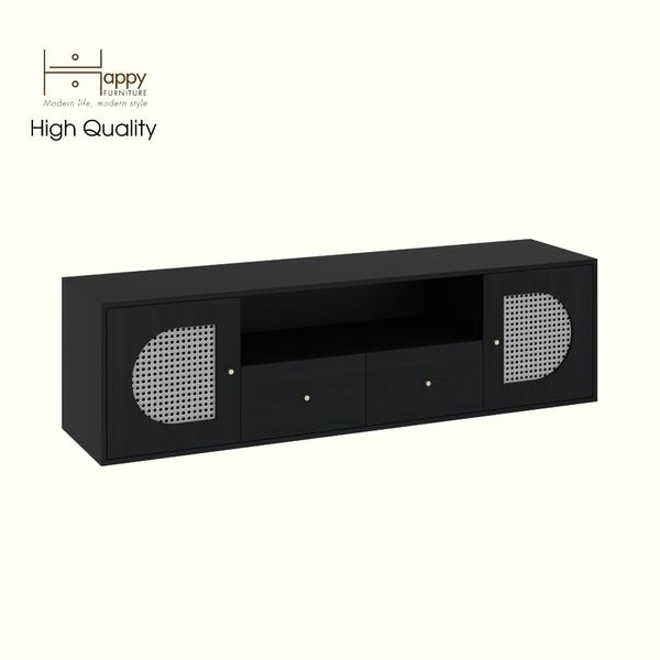  HAPPY FURNITURE , Kệ TV 2 cửa mở 2 ngăn kéo - MAY , KTV_094 , 180cm x 45cm x 50cm DxRxC 