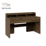 HAPPY FURNITURE , Bàn làm việc 2 ngăn kéo - CIRCLE , BAN_046 , 140cm x 60cm x 91cm 