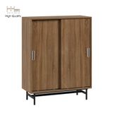  HAPPY FURNITURE , Tủ lưu trữ 2 cánh lùa chân sắt - LUCA , TCL_017 , 86cm x 36cm x 110cm 