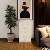  HAPPY FURNITURE , Tủ lưu trữ 6 ngăn kéo - NERIS , THK_136 , 60cm x 45cm x 100cm 