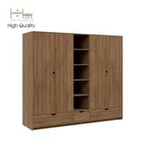  HAPPY FURNITURE , Tủ quần áo 4 cửa mở - CIRCLE , TCM_073 , 200cm x 56cm x 176cm 