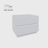  HAPPY FURNITURE , Táp đầu giường 2 ngăn - MACRO , THK_040 , 50cm x 42cm x 40cm 