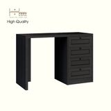  HAPPY FURNITURE , MATTA - Bàn làm việc 4 ngăn kéo , BAN_123 , 110cm x 45cm x 75cm DxRxC 