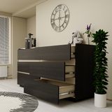  HAPPY FURNITURE , Tủ đựng đồ 6 ngăn kéo - VIGGO , THK_162 , 160cm x 45cm x 78cm 