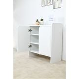  HAPPY FURNITURE , Tủ giày 2 cửa mở - CIRCLE , TCM_068 , 70cm x 34cm x 80cm 