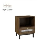  HAPPY FURNITURE , Tủ đựng đồ 1 ngăn kéo chân sắt - ROTAN , THK_127 , 46cm x 40cm x 58cm 
