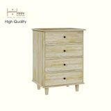  HAPPY FURNITURE , gỗ tự nhiên , Tủ lưu trữ 3 ngăn kéo - FARAH , THK_179 , 60cm x 45cm x 82cm 
